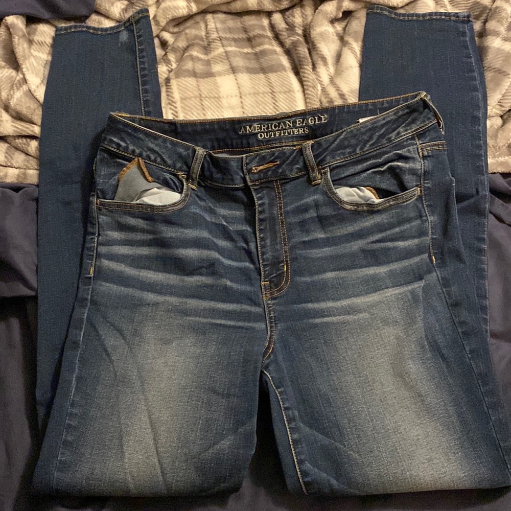 Dark wash American Eagle High rise jegging